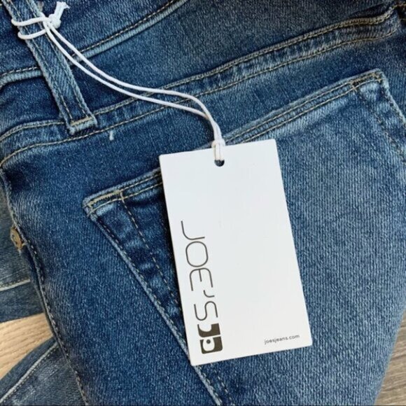 Revolve Joe's Jeans Skinny Jeans Charlie High Rise waist distressed Size 24 - Picture 14 of 15